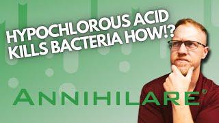 How does Hypochlorous acid kill bacteria?