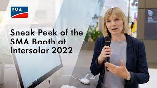 Sneak Peek of the SMA Booth at Intersolar 2022