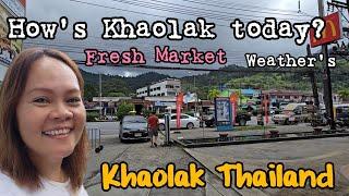 How is the fresh market  | Local market here!! | KhaoLak today | Thailand 