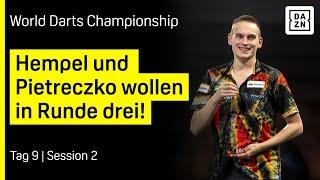 Deutscher Abend mit Pietreczko und Hempel: Tag 9 – Session 2 | Darts WM 25 | DAZN Highlights