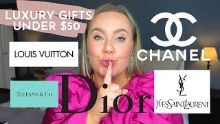 10 LUXURY GIFT IDEAS UNDER $50! Chanel, YSL, Tiffany & Co, LV, Dior * Luxury Wishlist *