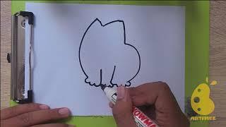 How to Draw simon cat