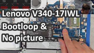 Lenovo Ideapad V340-17IWL - Heavy like a stone but almost nothing inside. And Why is it bootlooping?