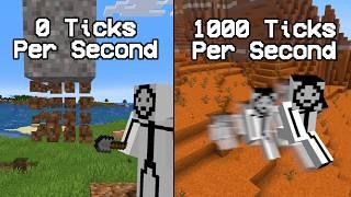 Minecraft, but Speed Keeps Increasing