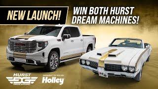 Hurst Dream Giveaway! Win a Hurst Olds Convert. Tribute + a 2024 GMC Sierra Hurst Hauler! #hurstolds