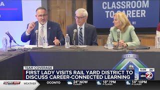 First Lady Jill Biden visiting Green Bay’s Rail Yard Innovation District