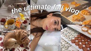 THE ULTIMATE FALL VLOG  | baking cookies, trying fall drinks, shopping & decorating