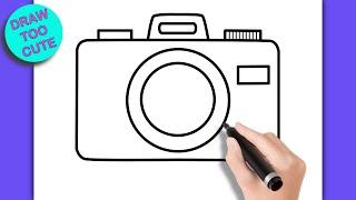 How to Draw a Camera #howtodraw #camera #easy