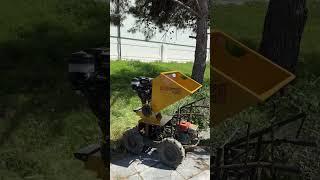 YAMACHIPPER VR20 PLUS  on 4X4 wheelbarrow #greek  #farming #woodchipper  #yamastik #agriculture