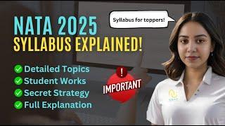 NATA 2025 Syllabus Explained in Detail by @ssacinstitute