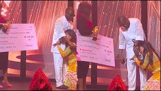 You Are My Strength!" – Ibrahim Yekini Kesari's Wife Gets Emotional as He Gifts Her ₦5M On Stage