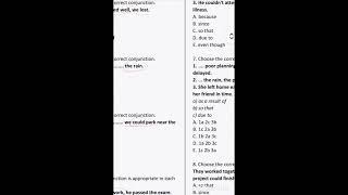 Conjunction tests- Grade 11 new rules. (#abituryent#)