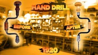 Restoration of rusty hand drill 1920 release.  samodelkin restoring