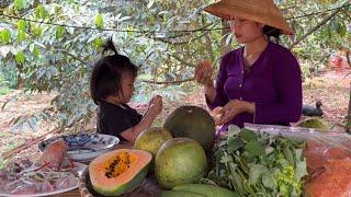 THU HOẠCH BƯỞI LÀM MÓN GỎI BƯỞI HẢI SẢN ĂN KÈM BÁNH PHỒNG TÔM CÁ ĐIÊU HỒNG HẤP BIA CHƯA ĂN ĐÃ SAY