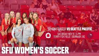 SFU Women's Soccer: Red Leafs vs Seattle Pacific - November 9th, 2024 | SENIOR NIGHT