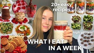 WHAT I EAT IN A WEEK | healthy & balanced recipes | high-protein meal prep