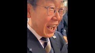 시장 아이에 깜놀라 눈 커진 대통령! #이재명 #shorts