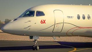 Private Jet Plane Spotting at Scottsdale Airport KSDL (Falcon 6X!)