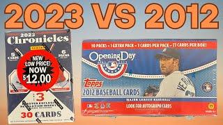 Cool hits battle 2023 Panini Chronicles VS 2012 Topps Opening Day!