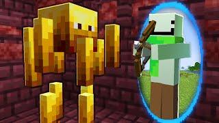 Minecraft, aber mit einer Portal Gun