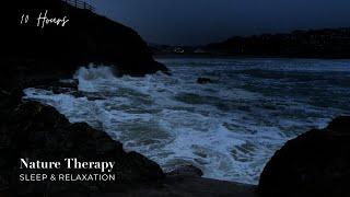 Stormy Ocean Waves in Cornwall, UK | Moody Sea Sounds for Sleep & Relaxation