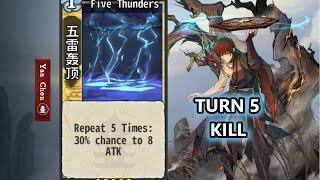 Turn 5 kill - Five Thunders - Yen Chen | Yi Xian: The Cultivation Card Game