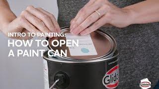 Glidden Paint - How to Open a Can of Paint