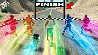 Franklin and Shinchan Challenge Every FLASH For Race In GTA 5!!