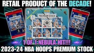 INSANITY! 1 OF 1 NEBULA & MORE!  2023-24 Panini NBA Hoops Premium Stock Premium Box Review!