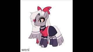 hazbin hotel characters as ponies part 2 // #mlp #hazbinhotel #angeldust #artwork #weniedits