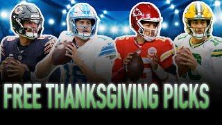 2024 NFL Thanksgiving Free Picks and Predictions | NFL Free Picks Today | THE LINES MonsterPod #298