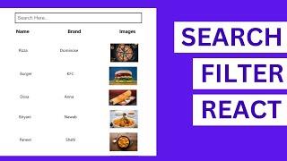 Search Filter in React JS | Filter in React JS