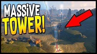 Crossout - MASSIVE 1,000 FT TALL MISSILE TOWER! Tallest Build? Dual Hurricanes - Crossout Gameplay