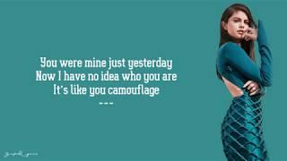 Selena Gomez - Camouflage (Lyrics)