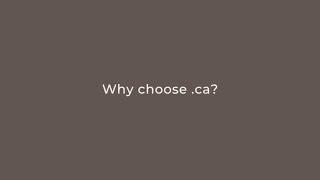 Why choose a .CA domain for your website?