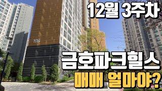 금호파크힐스 12월 매매 얼마야? 거래될만한 매매 시세표 확인해주세요