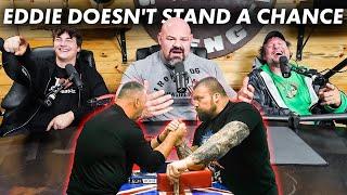 REACTING TO EDDIE HALL'S ARM WRESTLING PRACTICE FT. DEVON & AUDEN LARRATT