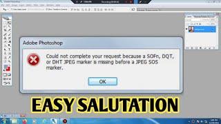 Could not complete your request because a SOFn DQT or DHT JPEG marker is missing before a JPEG SOS