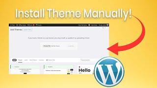 How to Install WordPress Theme Manually & Import Demo Data