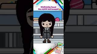 Wednesday found the crystal and CRUMPET  Toca Life World  toca boca