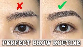 Perfect Natural Fluffy EYEBROWS Routine in 3 Simple Steps - BROWS Tutorial (Beginner Friendly)