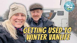 Winter in GERMANY - Our first time in our MOTORHOME and it SNOWED!!
