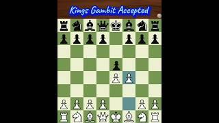 Kings Gambit Accepted #chess #chessopeningtraps #kingsgambit #learnchesstrapin1minute