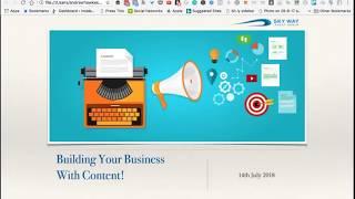 Building your Business Through Content by Andrew Hawkes