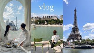 Honeymoon vlog 파리 신혼여행 브이로그 ep.1 ㅣ에펠뷰 숙소, 에펠뷰 포토존, 비르하켐 다리, 튈르리 정원, 맛집, 디저트 맛집, 파리숙소, 에펠탑