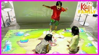 Ryan plays with Fun interactive Floor Games for Kids!!!