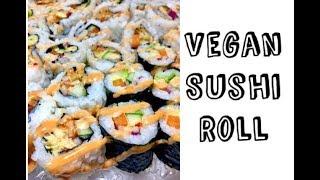How To Make Sushi Rolls At Home - Vegan Sushi Rolls - Midnight Munchies and More