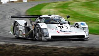 Where it all began: 1999 Audi R8C LMGTP & 1999 Audi R8R LMP demo runs at Goodwood FoS 2024!