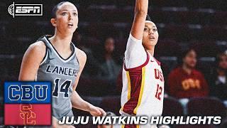 JuJu Watkins sets USC RECORD for 3-pointers in a game & scores 40 PTS  | ESPN College Basketball