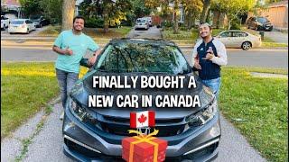 HE BOUGHT A NEW CAR IN CANADA